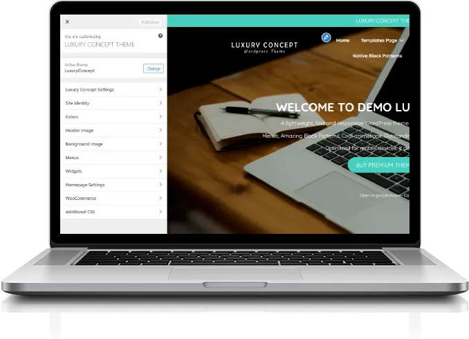 HOME 3 Mookup Customize Luxury Concept